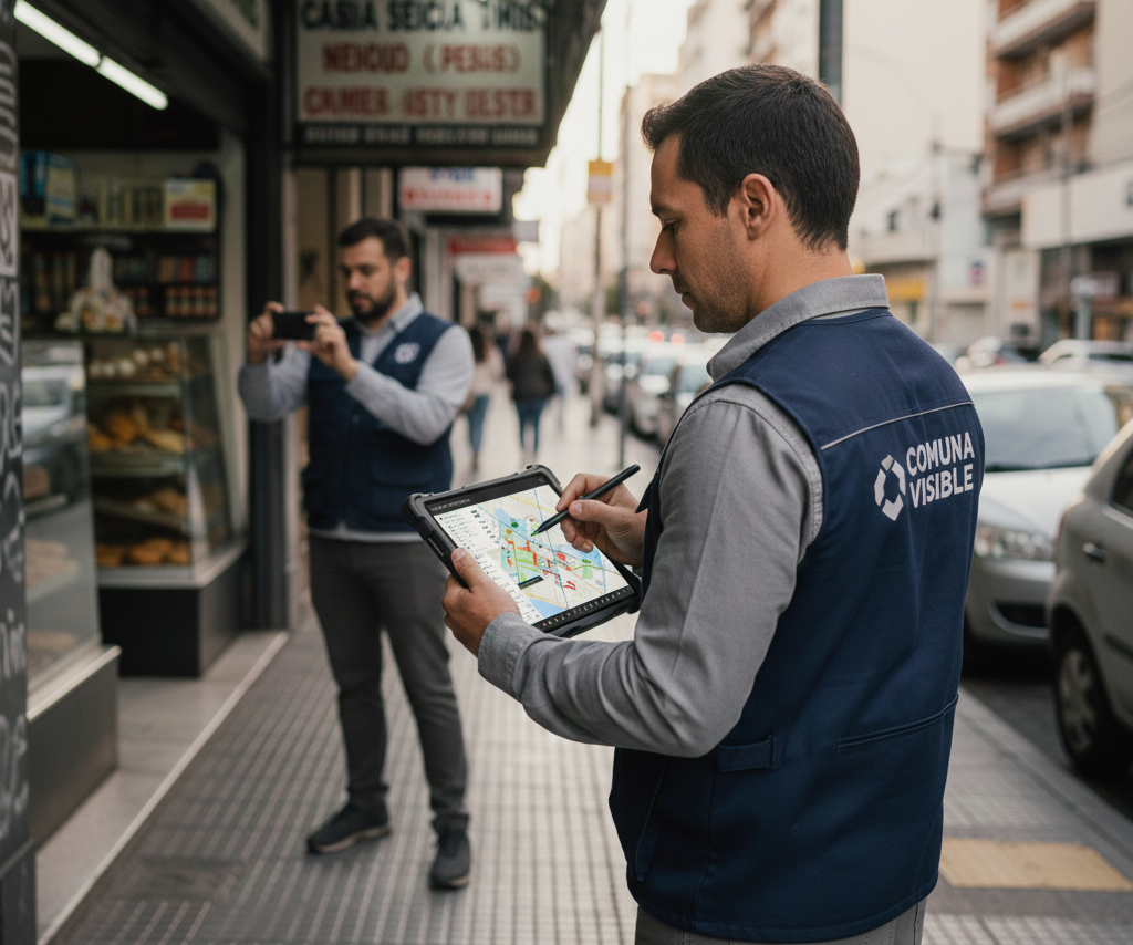 Equipo técnico en terreno